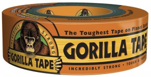 Gorilla Tape. Don't leave home without it. 